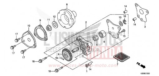 OIL PUMP CRF125FBE de 2014